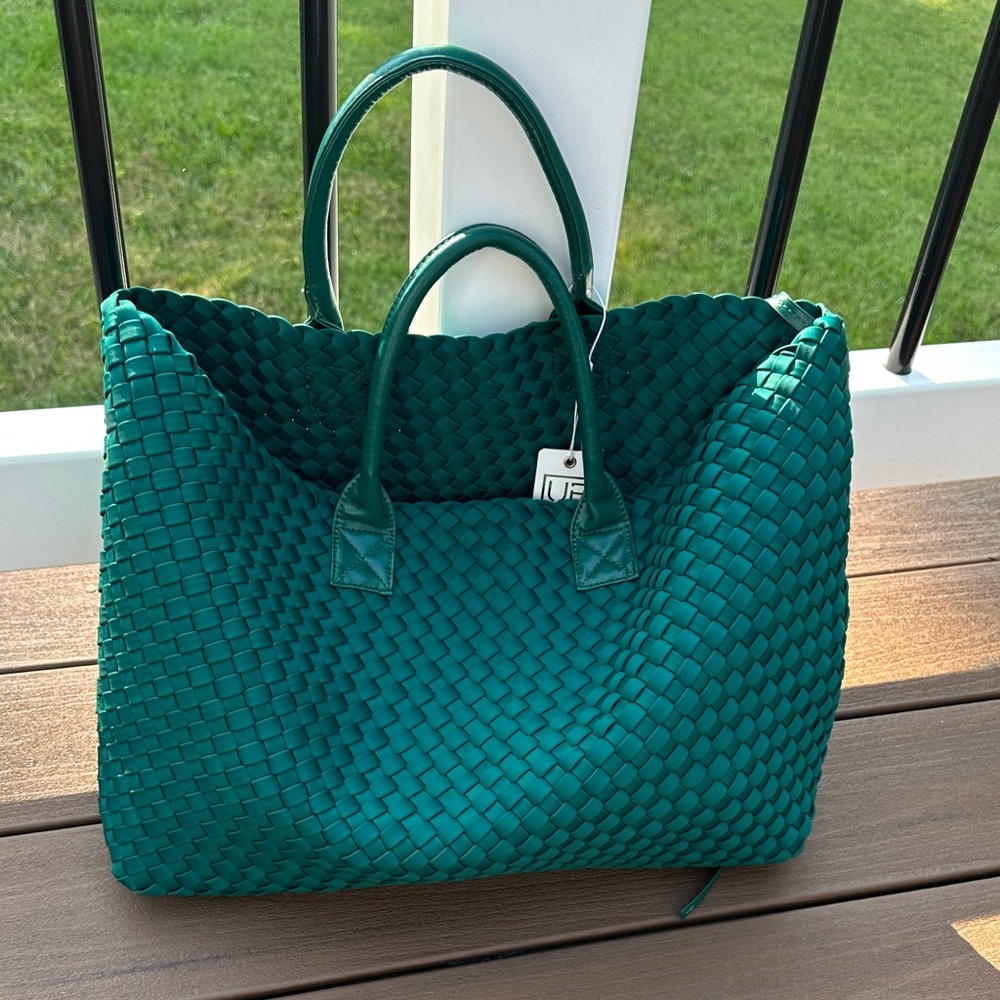 Urban Expressions Teal Woven Tote